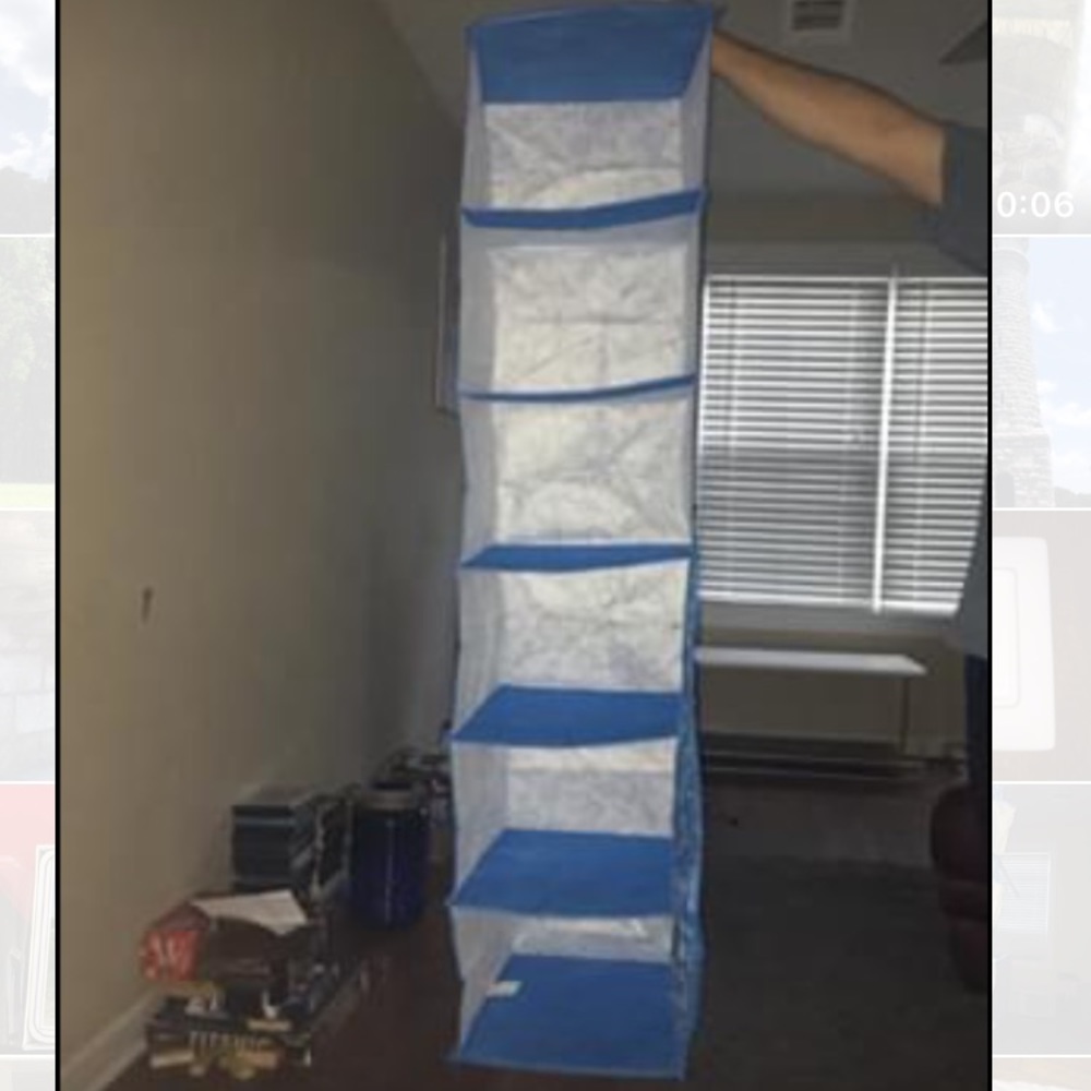 3 Hanging closet organizers